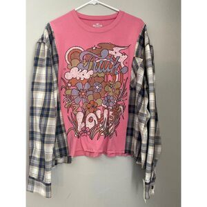 Truth In Love, Reworked Hollister Tshirt Flannel